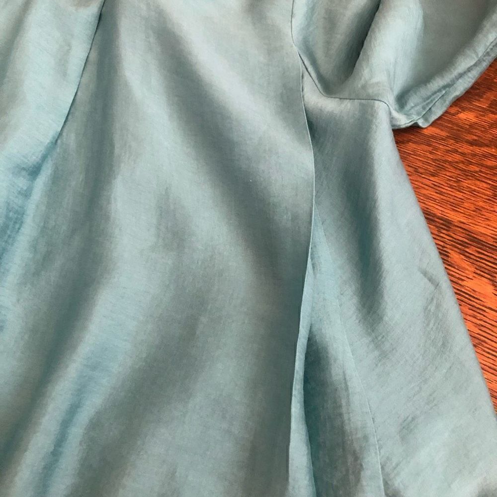 COS Aqua Oversized High Low Top Size 4 - Picture 6 of 13